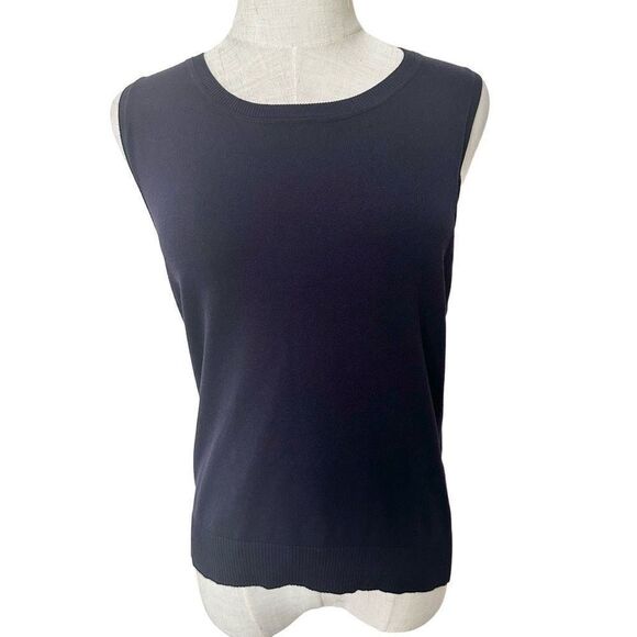 August Silk blue sweater vest - Picture 1 of 10